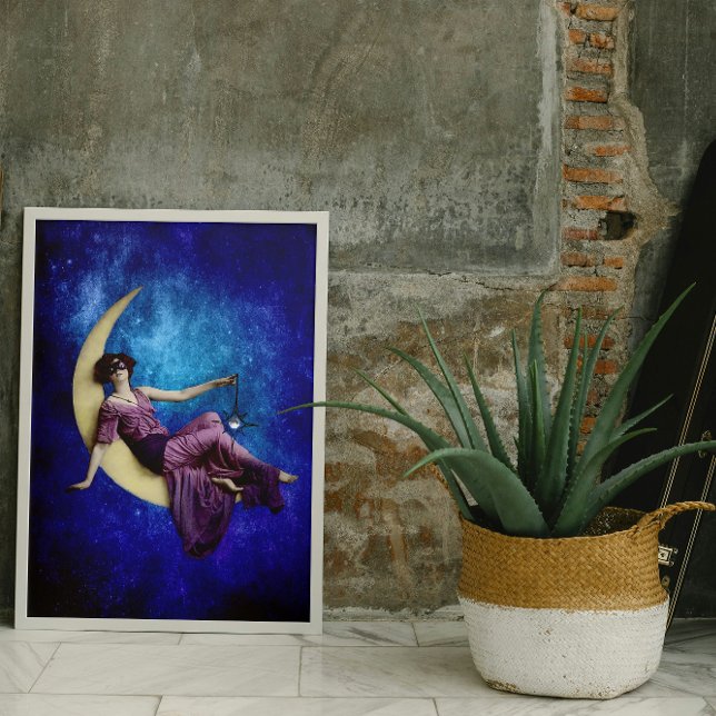 Papel De Seda Lady in the Moon Decoupage Paper (Criador carregado)