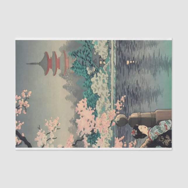 Papel De Seda Lady Japonesa por Lake (Frente )