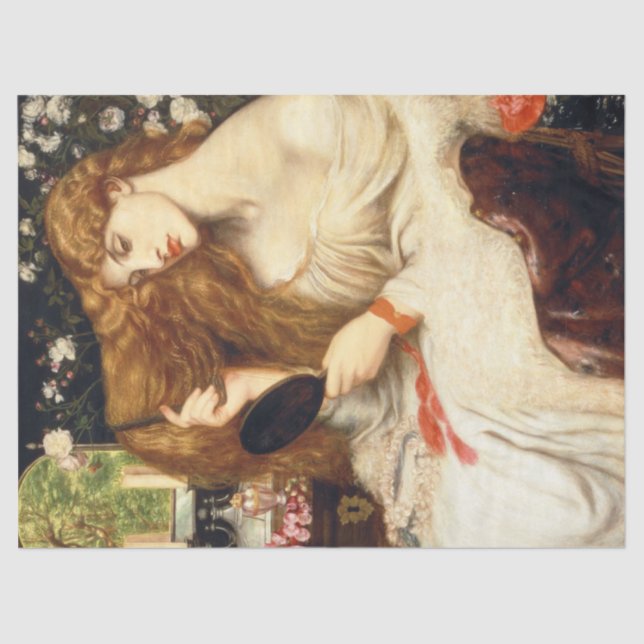 Papel De Seda Lady Lilith (Beleza Feminina com Cabelo Vermelho L (Frente )