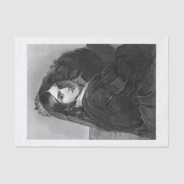 Papel De Seda Lady Queen art para a dissociação (Frente )