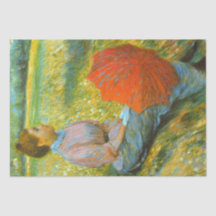 Lady Resting em um Prado Verde