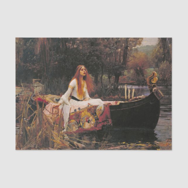 Papel De Seda Lady Shalott John William Waterhouse (Frente )