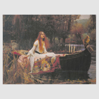 Papel De Seda Lady Shalott por John William Waterhouse