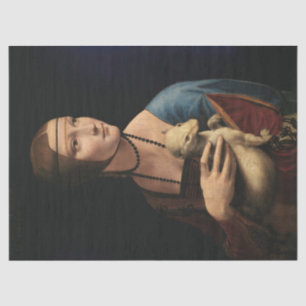Papel De Seda Lady with an Ermine por Leonardo da Vinci