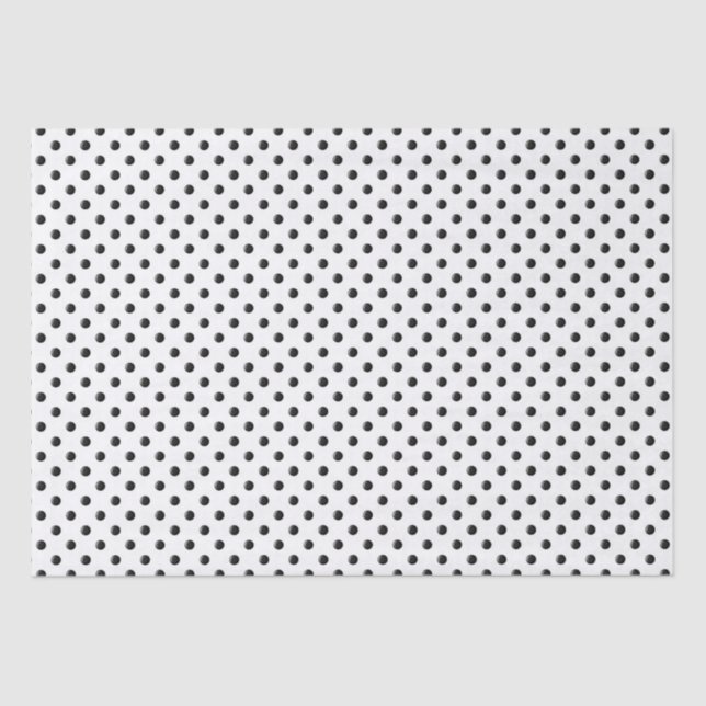 Papel De Seda Ladybug-Dots-Black-and-White- (Frente )