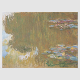 Papel De Seda Lagoa do lírio de água por Claude Monet