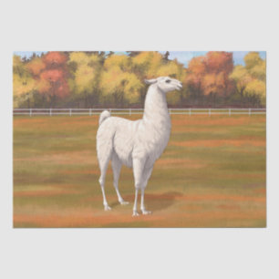 Papel De Seda Lama Branco na Pastagem da Fazenda do outono