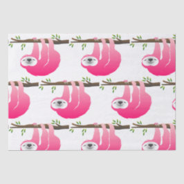 Papel De Seda Lama rosa pendurada em uma ramificação