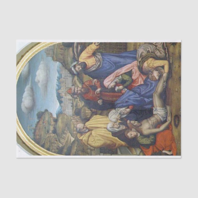 Papel De Seda Lamentação por Santos por Plautilla Nelli (Frente )