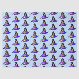 Papel De Seda Lâmpada Gênio Tapete Mágico Céu Azul