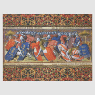 Papel De Seda Lancelot do lago no Torneio de Camelot