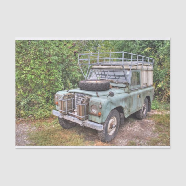 Papel De Seda Land Rover Série III 109 (Frente )
