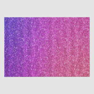 Papel De Seda Lantejoulas Gradiente Roxo e Rosa Brilhante
