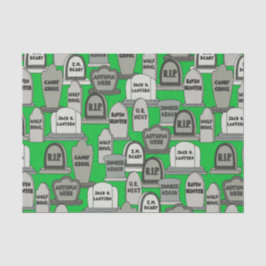 Papel De Seda Lápides do Dia das Bruxas engraçado