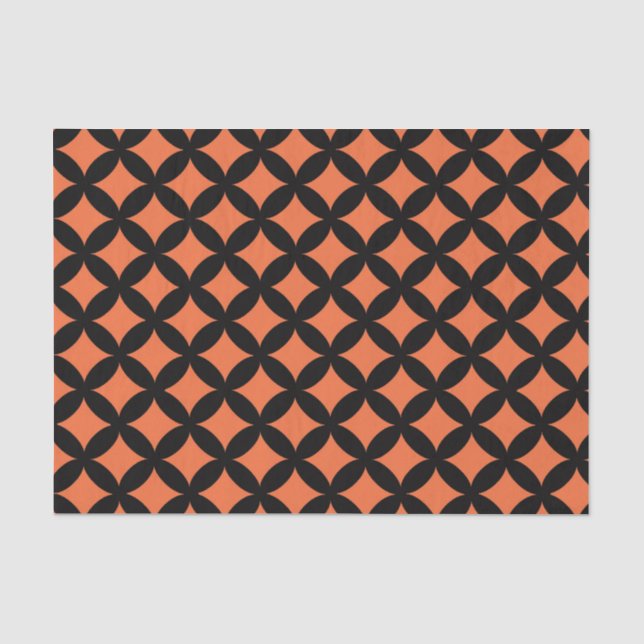 Papel de seda laranja de Halloween para encher sac (Frente )