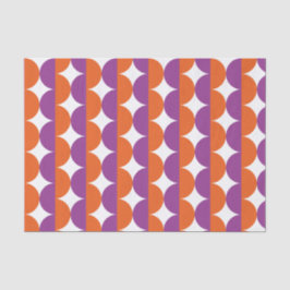 Papel De Seda Laranja e Meio século roxo moderno ondulado