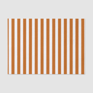 Papel De Seda Laranja queimada e faixas brancas de doces