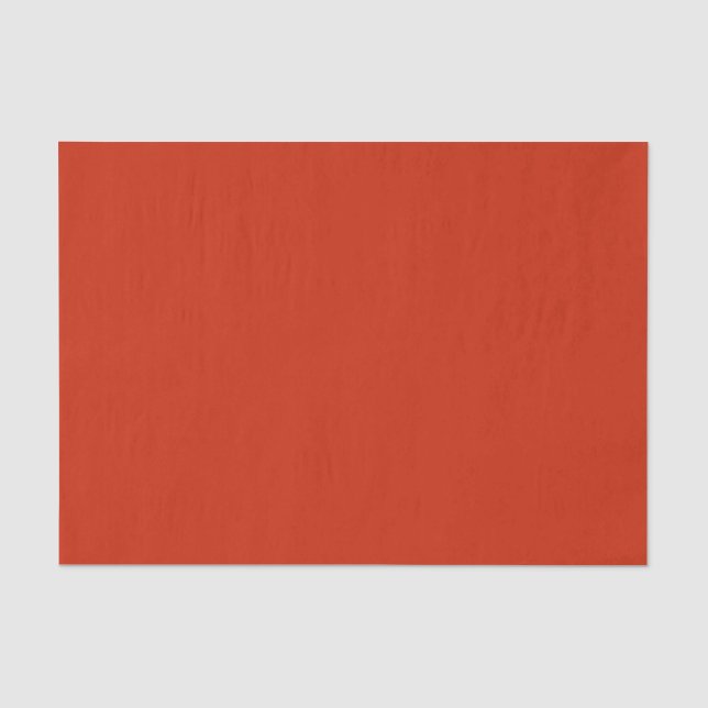 Papel De Seda Laranja Vermelho Sólido Moderno (Frente )