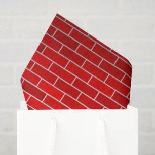 Papel De Seda Lareira de Tijolo Vermelho