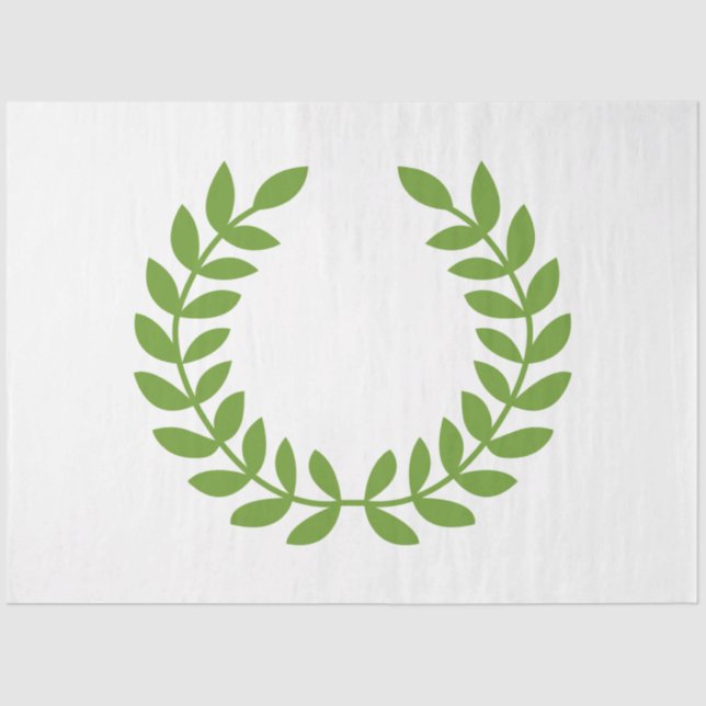 Papel De Seda Laurel Wreath (Símbolo Grego Antigo) (Frente )