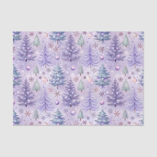 Papel De Seda Lavanda de inverno (Frente )