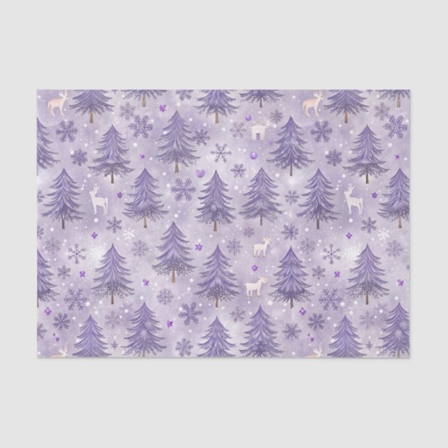 Papel De Seda Lavanda de inverno (Frente )