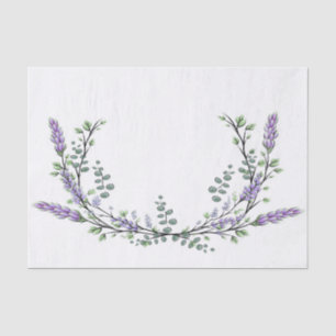 Papel De Seda Lavanda e Eucalyptus