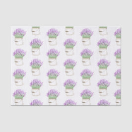 Papel De Seda Lavanda em um Balde