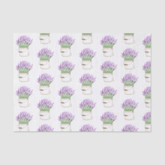 Papel De Seda Lavanda em um Balde