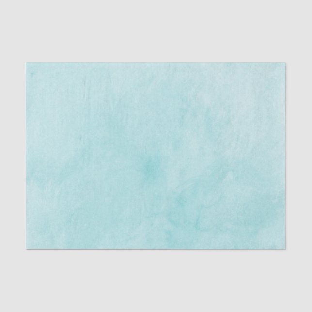 Papel De Seda Lavar com aguarela azul-turquesa na moda (Frente )