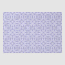 Papel De Seda Lavender & White Floral Lattice Pattern