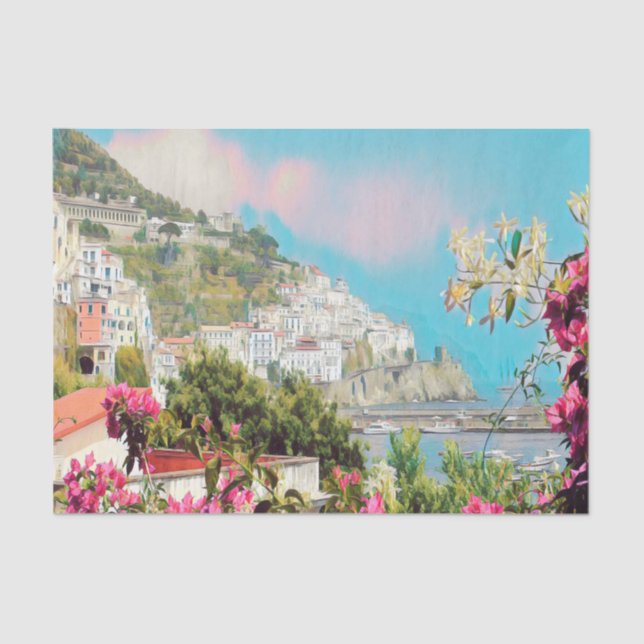Papel De Seda ldp AMALFI - panorama - costa Amalfi - (Frente )
