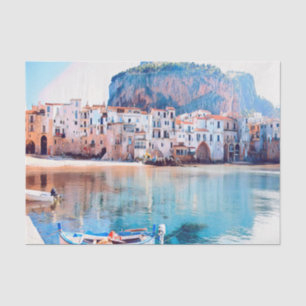 Papel De Seda ldp CEFALU - Sicília - praia - panorama