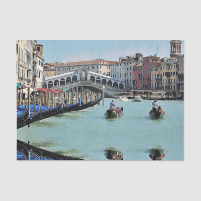 Papel De Seda ldp RIALTO BRIDGE - Veneza - Canal Grande (Frente )