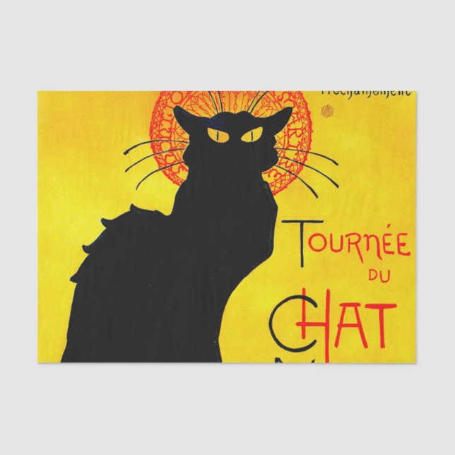 Papel De Seda Le Chat Noir Vintage (Frente )