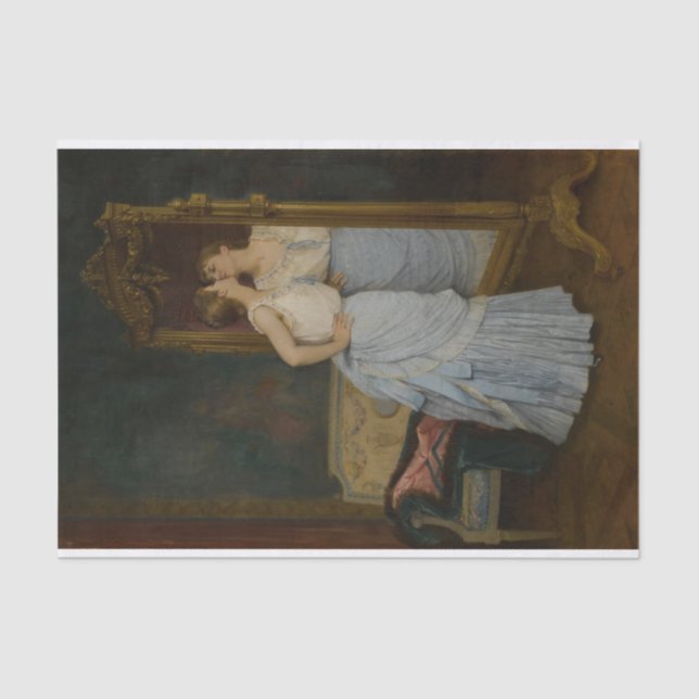 Papel De Seda Le Miroir por Auguste Toulmouche (Frente )