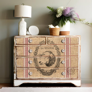 Papel De Seda "Le Mouton" ou "Sheep Burlap Sack Decoupage"