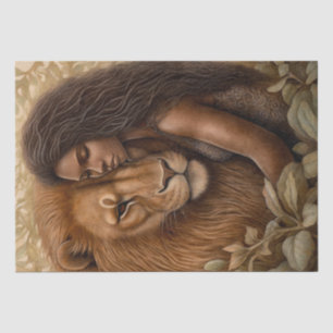 Papel De Seda Leão Africano