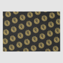 Leão com Coroa - Estilo Dourado 4