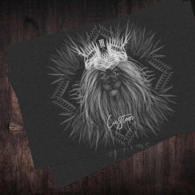 Papel De Seda Leão com Monograma Coroa (Criador carregado)