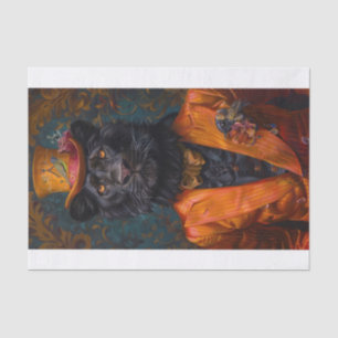 Papel De Seda Leão preto raro10