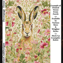 Lebre Caprichosa Entre Flores Silvestres EX7 Decou