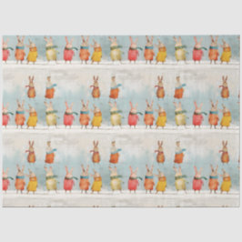 Papel De Seda Lebres bonitas tocando na neve