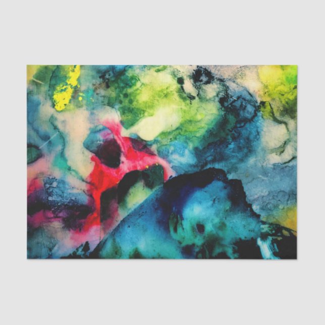 Papel De Seda Legal padrão de Abstrato de Paleta Mensal (Frente )