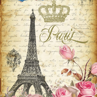 Papel De Seda L'Eiffel et les Rosa Torre Eiffel - Desacoplamento