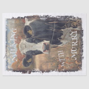 Papel De Seda Leite de Vaca Holstein Fresiano - Personalizar