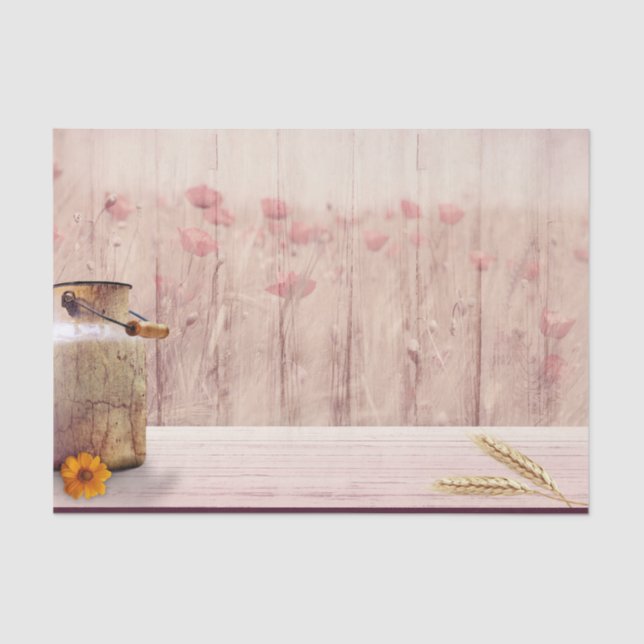 Papel De Seda Leite Russo Consegue Estilo de País na Madeira (Frente )