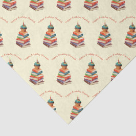 Papel De Seda Leitura de Festas de aniversário de Livro