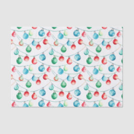 Papel De Seda Leituras de Cordas Coloridas de Natal com Aquarela
