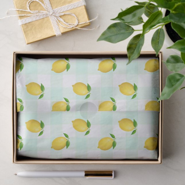 Papel De Seda Lemon Citrus Summer Birthday (Presente)